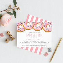 Modern Donut Girls Baby shower Sprinkle
