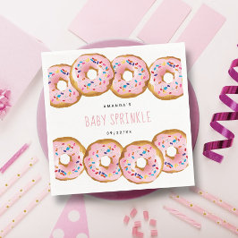 Modern Donut Girls Baby shower Sprinkle Servet