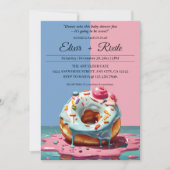 Modern Donut Sprinkles Genderneutraal Baby shower Kaart (Voorkant)