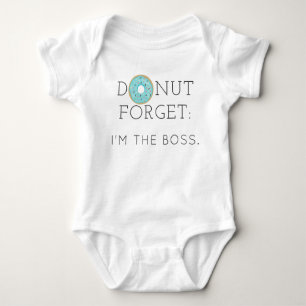 Modern Donut Vergeet Baby bodysuit uit één stuk