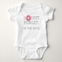 Modern Donut Vergeet Baby bodysuit uit één stuk