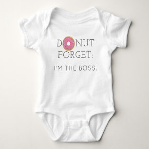 Modern Donut Vergeet Baby bodysuit uit één stuk