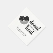 Modern donut verlof zonder traktatie bruiloft guns servet (Hoek)