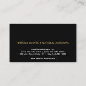 MODERN DOT DESIGN IN ZWART/GOUD Visitekaartje (Achterkant)