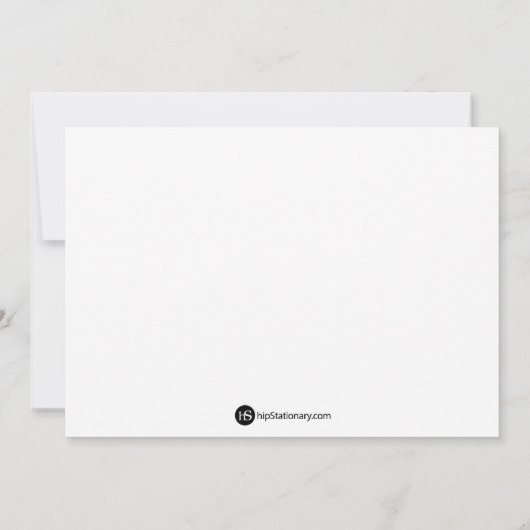 Modern Dot PAARS 5x7 Sjabloon Kaart (Achterkant)