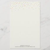 Modern Dot Personalized Stationery Sheets-Rainbow Briefpapier (Voorkant)