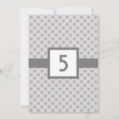 Modern Dot Photo Birthday Invitation (Storm) Kaart (Achterkant)