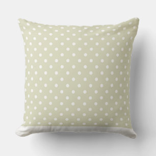 Modern Dot Pillow Tan met witte Stippen CH9 Kussen