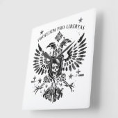 Modern Double Head Eagle Vierkante Klok (Hoek)