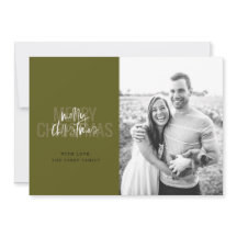 Modern Double Merry Kerstmis op Evergreen Invitat