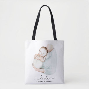 Modern Doula, verloskundige, geboorte, arbeidsloon Tote Bag