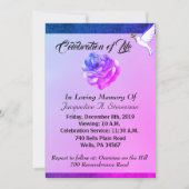 Modern Dove Christelijke Memorial Service Invitati (Voorkant)