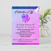 Modern Dove Christelijke Memorial Service Invitati (Staand voorkant)