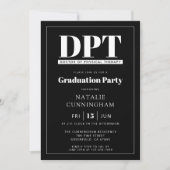 Modern DPT Doctor of Physical Therapy Afstuderen Kaart (Voorkant)