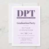 Modern DPT Doctor of Physical Therapy Afstuderen Kaart (Voorkant)