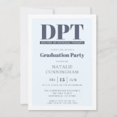 Modern DPT Doctor of Physical Therapy Afstuderen Kaart (Voorkant)