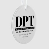 Modern DPT Doctor of Physical Therapy Afstuderen Ornament (voorkant)