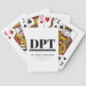 Modern DPT Doctor of Physical Therapy Afstuderen Pokerkaarten (Achterkant)