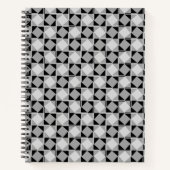 Modern draaibaar controlerbordpatroon notitieboek (Voorkant)