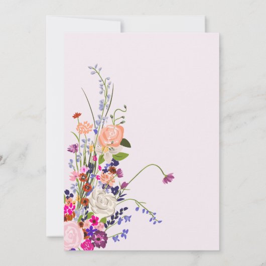 Modern draaiboek, tweede verjaardag kaart (Achterkant)