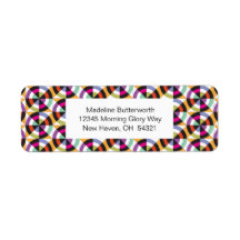 Modern draaiende cirkels Quiltpatroon