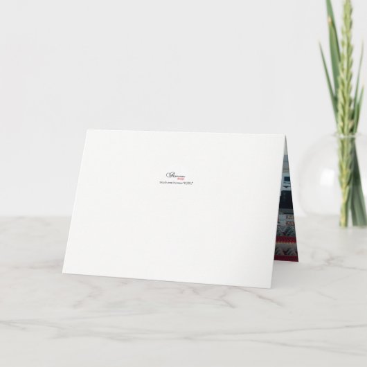 Modern draak-Phoenix dubbel-Xi Thank-You van het Bedankkaart (Achterkant)