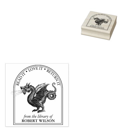 Modern  Dragon Custom uit de Library of Rubberstempel (Gestempeld)