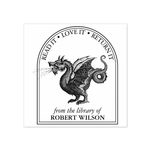 Modern  Dragon Custom uit de Library of Rubberstempel (Afrduk)