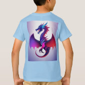 "Modern Dragon Emblem" ontworpen T-shirt (Achterkant)
