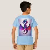 "Modern Dragon Emblem" ontworpen T-shirt (Achterkant volledig)