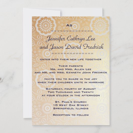 Modern Dragon-Phoenix Chinese Wedding Invitation Kaart (Achterkant)