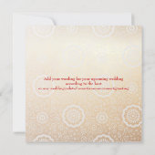 Modern Dragon-Phoenix Chinese Wedding Invite Red Kaart (Achterkant)