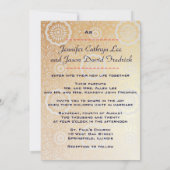 Modern Dragon-Phoenix Chinese Wedding Kaart (Achterkant)