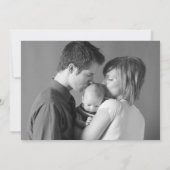 Modern Dream Two Photo Baby Birth Notice Aankondiging (Achterkant)