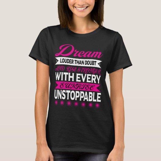 Modern Dream Typography T-shirt (Voorkant)