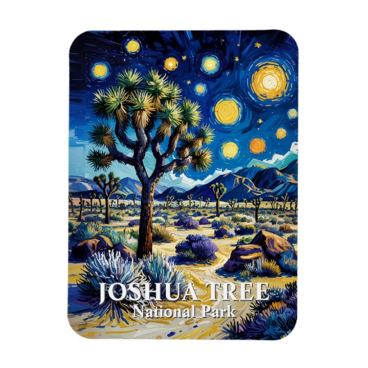 Modern Dreamlike Joshua Tree Mojave Desert Hiking Magneet (Verticaal)