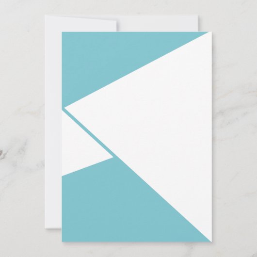 Modern driehoekig grafisch Afstuderen Aankondiging (Achterkant)