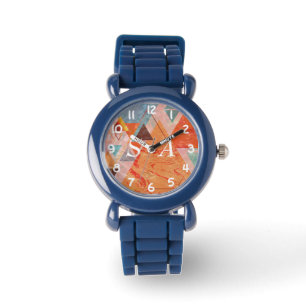 Modern driehoeksontwerp - artistieke geometrie horloge