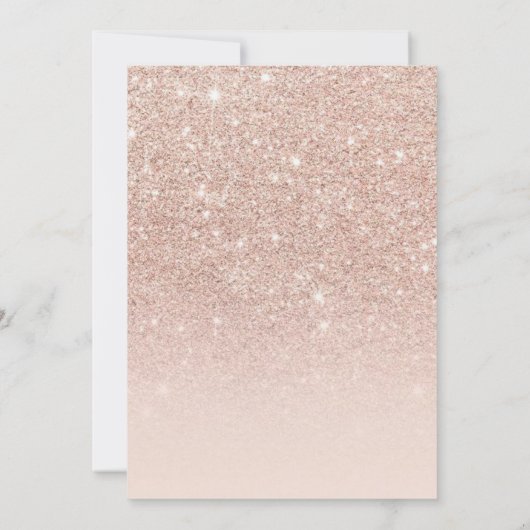 Modern Drips Roos Gold Crown 10e verjaardag Kaart (Achterkant)