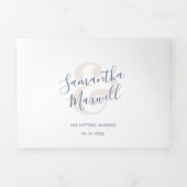 Modern drivoudig huwelijk drieluik uitnodiging (Cover)