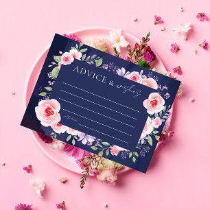 Modern dromerig bloemig Vrijgezellenfeest Advies & Informatiekaartje