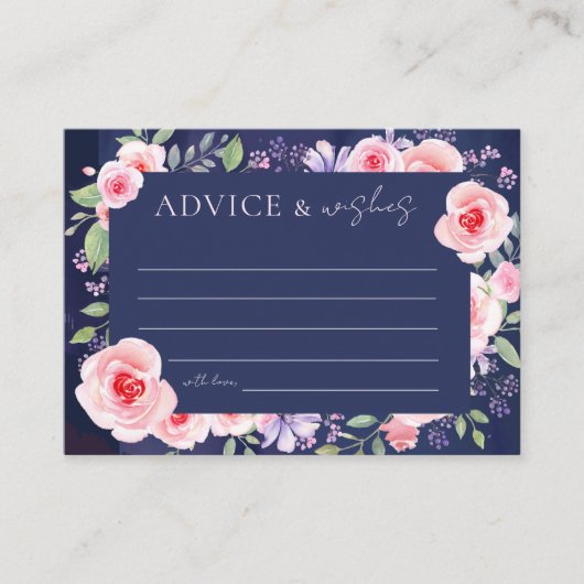 Modern dromerig bloemig Vrijgezellenfeest Advies & Informatiekaartje (Voorkant)