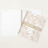 Modern droog palmblad Boho naamschrift Script Planner (Display)