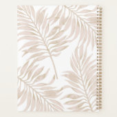 Modern droog palmblad Boho naamschrift Script Planner (Achterkant)