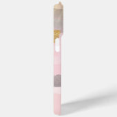 Modern droomroze en grijs abstract ontwerp Case-Mate iPhone case (Achterkant / Rechts)