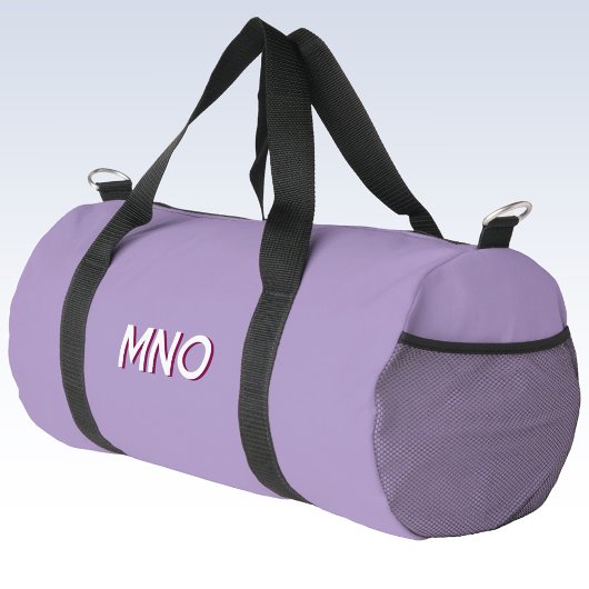 Modern Drop Shadow Monogram Initialen Lila Plunjezak