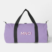 Modern Drop Shadow Monogram Initialen Lila Plunjezak (Voorkant)