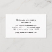 Modern Drummer Percussie Visitekaartje (Achterkant)