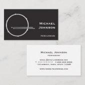 Modern Drummer Percussie Visitekaartje (Voorkant / Achterkant)