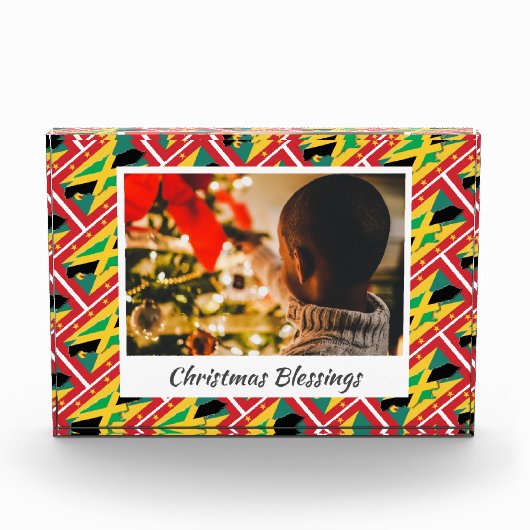Modern DUAL JAMAICA GRENADA Kerstkeepomwille Fotoblokken (Voorkant)
